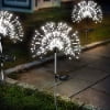 Solar Firework Light(2 Pack), 120 LED Multi Color Outdoor Firework Solar Garden Decorative Lights for Walkway Pathway Backyard Christmas Decoration Parties, Multicolor