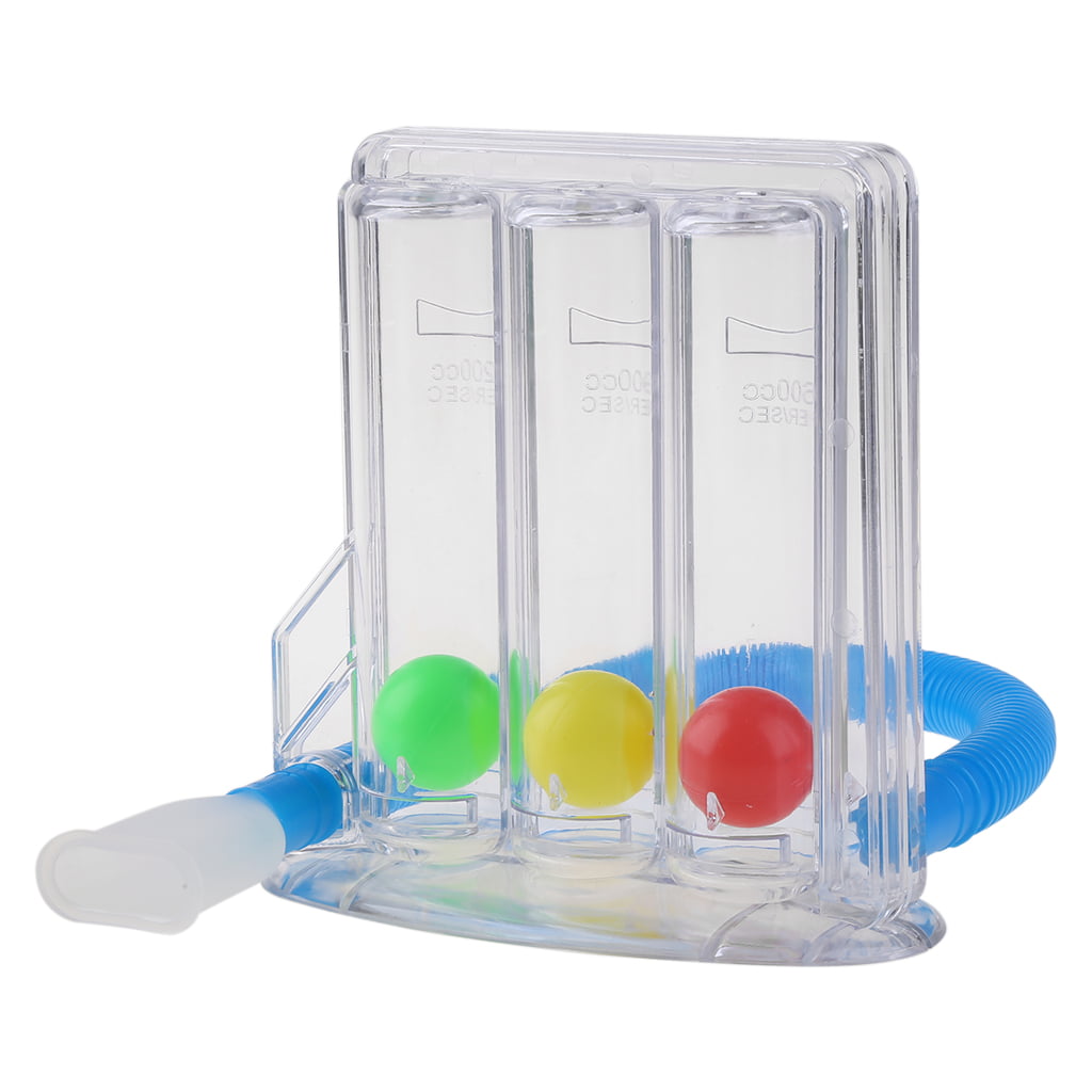 3-Ball Deep Breathing Exerciser Capacity Training Device Breath Exercises and Measurements