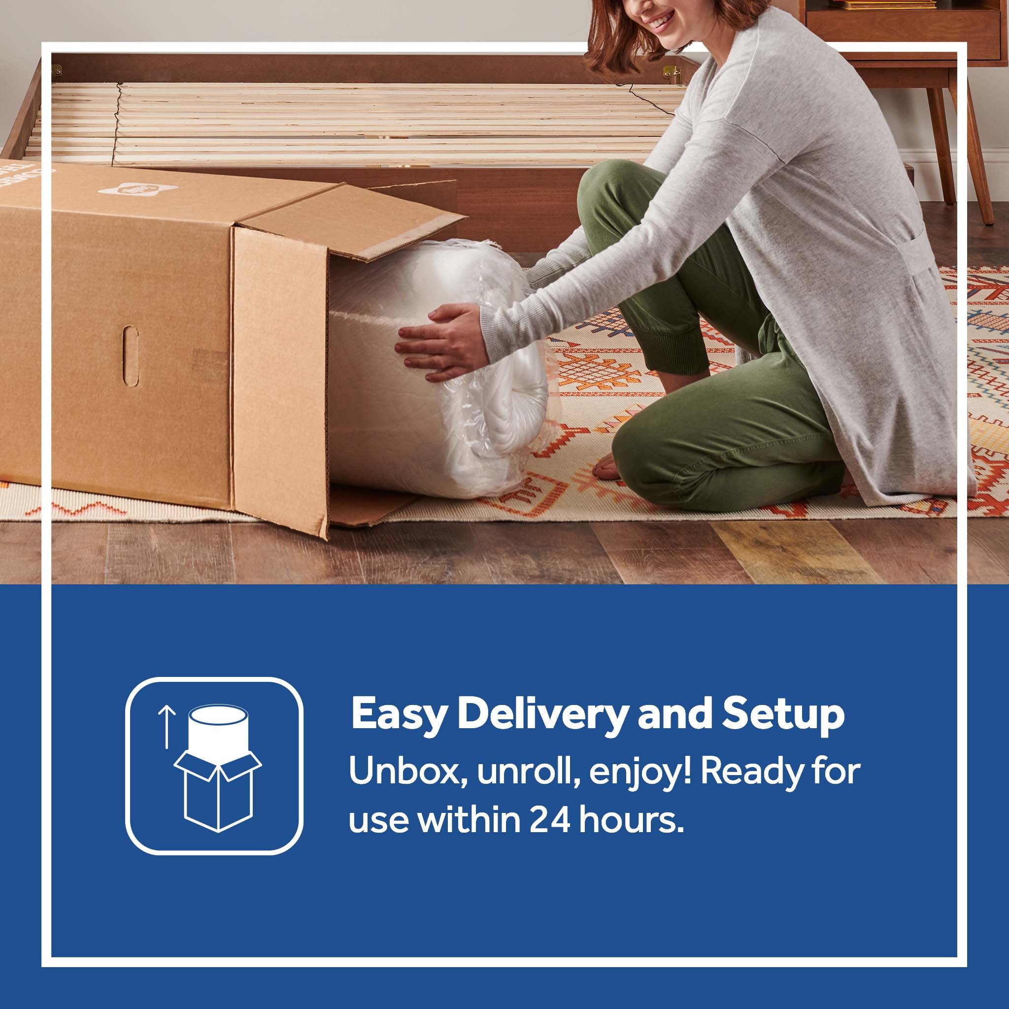 Essentials 10¡± Hybrid Mattress-in-a-Box, Queen