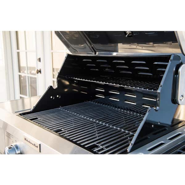 3-Burner Propane Gas Grill in Stainless Steel with Ceramic Sear Side Burner