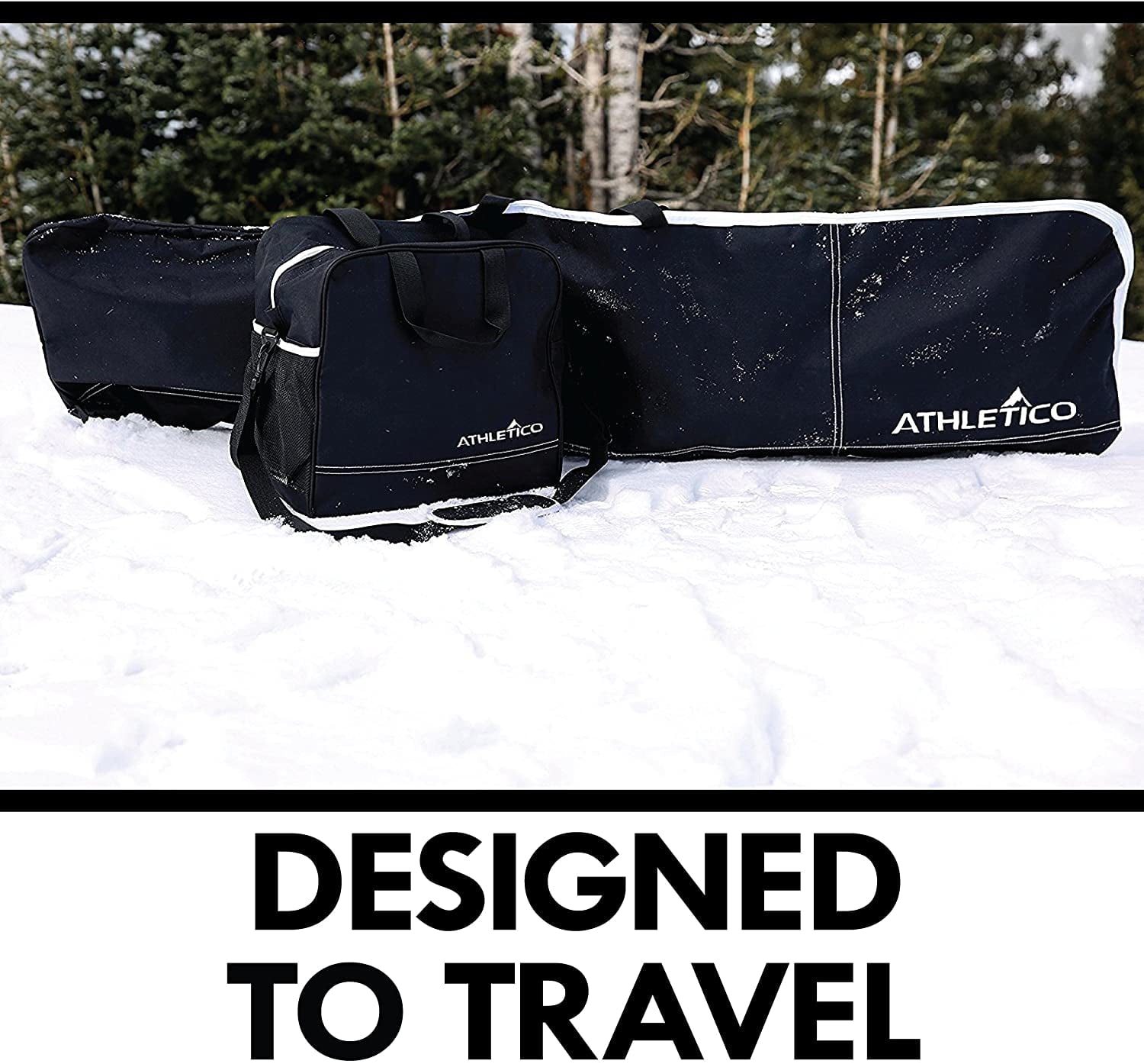 Athletico Two-Piece Snowboard and Boot Bag Combo