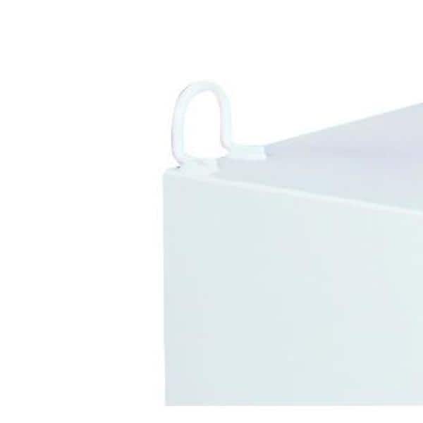 Square Steel Liquid Transfer Tank in White