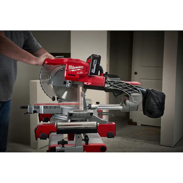 M18 FUEL 18V Lithium-Ion Brushless Cordless 10 in. Dual Bevel Sliding Compound Miter Saw Kit with Miter Saw Stand