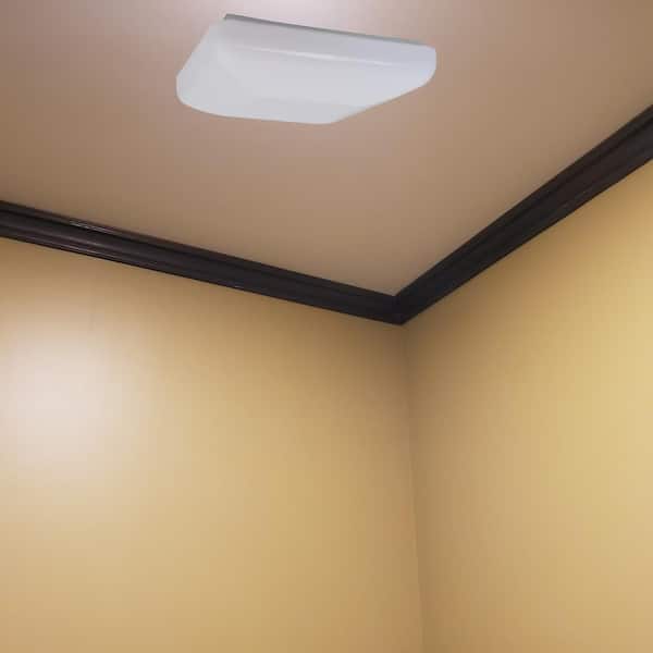 Square 19.5 in. 1-Light White LED Flush Mount Ceiling Fixture 4000K