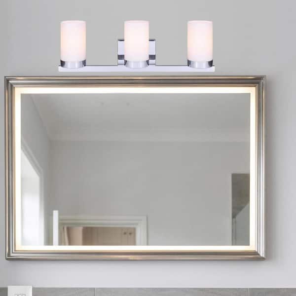 Milo 3-Light Chrome Bath Light