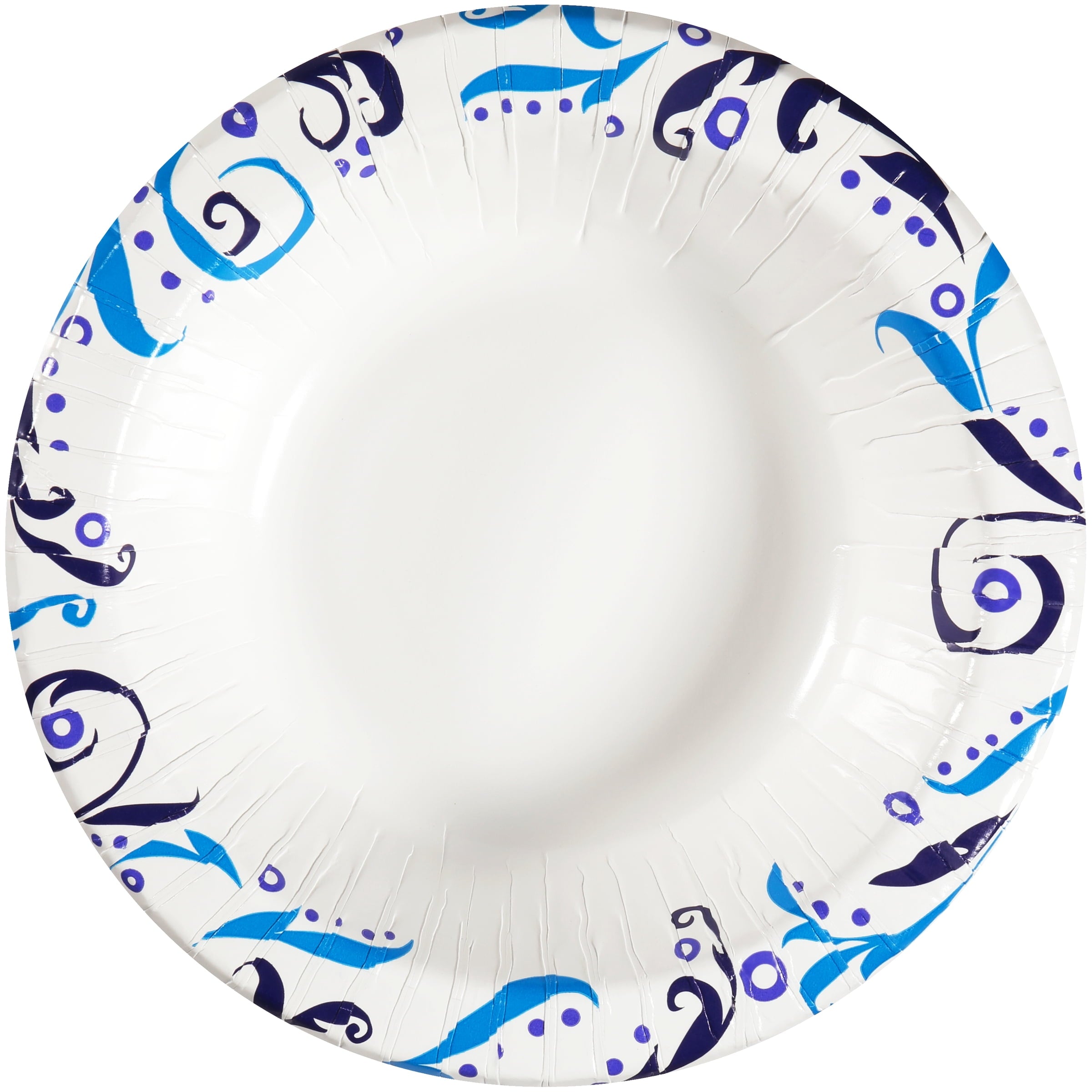 Great Value Everyday Strong, Soak Proof, Microwave Safe, Disposable Paper Bowls, 10 oz, 70 Bowls, Patterned