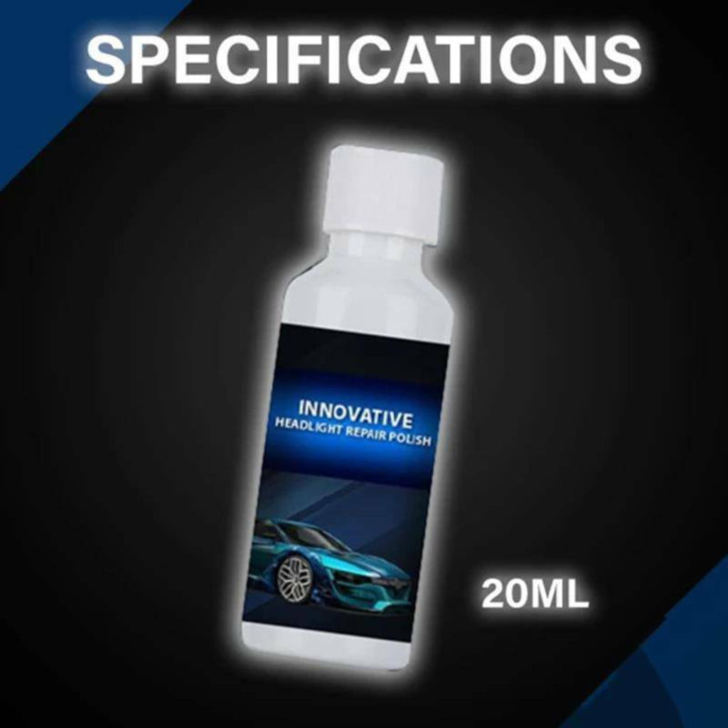 Silicone Can Cover Headlight Renewals Polish Car Repair Kit Headlight Repair Liquid Cleaning 20ml Brush Spray Instant Dry