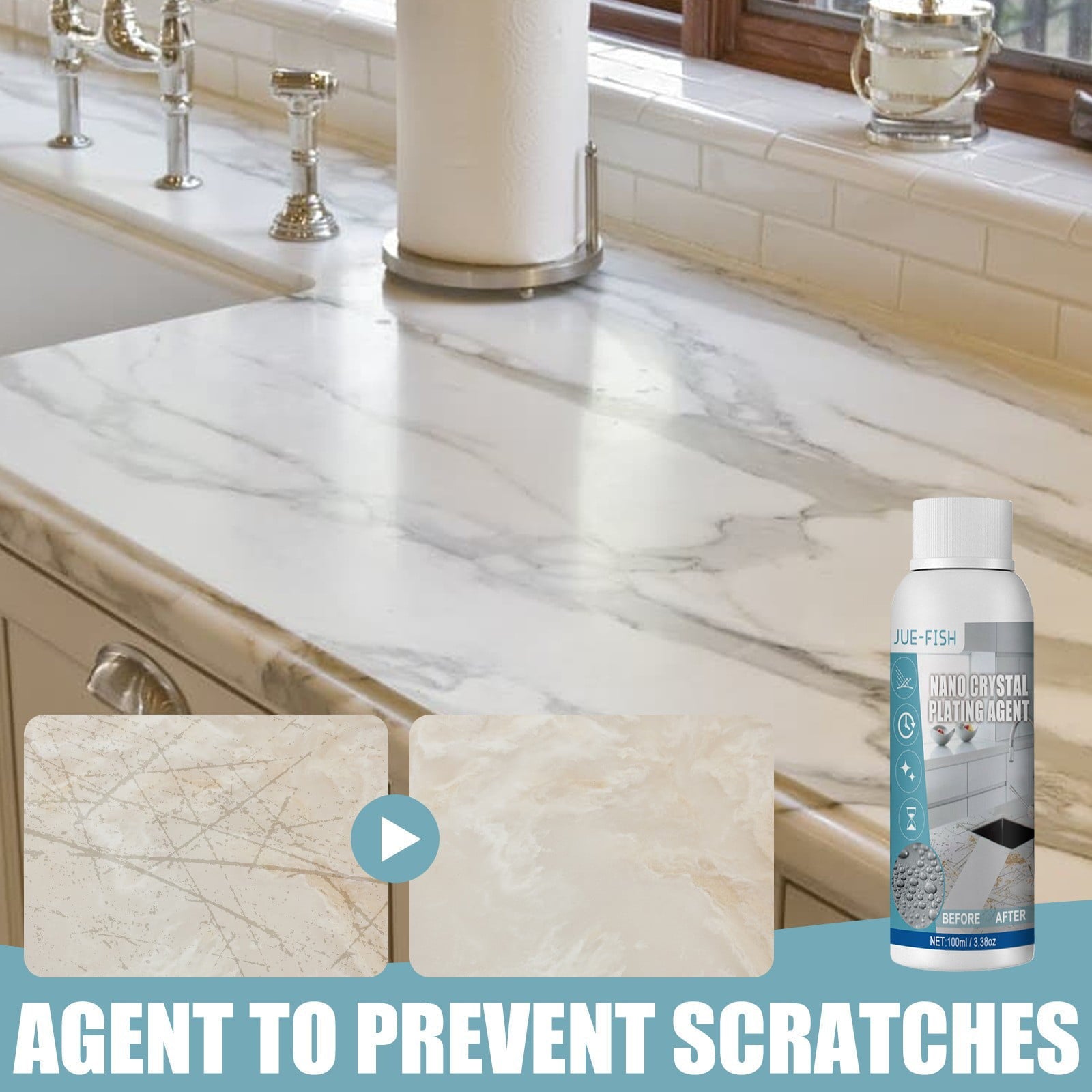 High Protection Ceramic Coating Spray, High Protection Crystal Coating, Quick Waxing Polishing, Glass Cleaning, Plastic Trim Renovation, Long Lasting Gloss