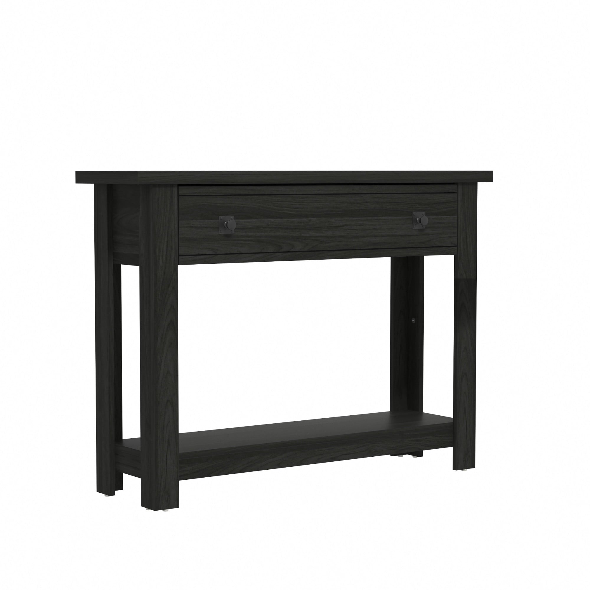 Coover Wood Console Table with 1 Drawer, Black
