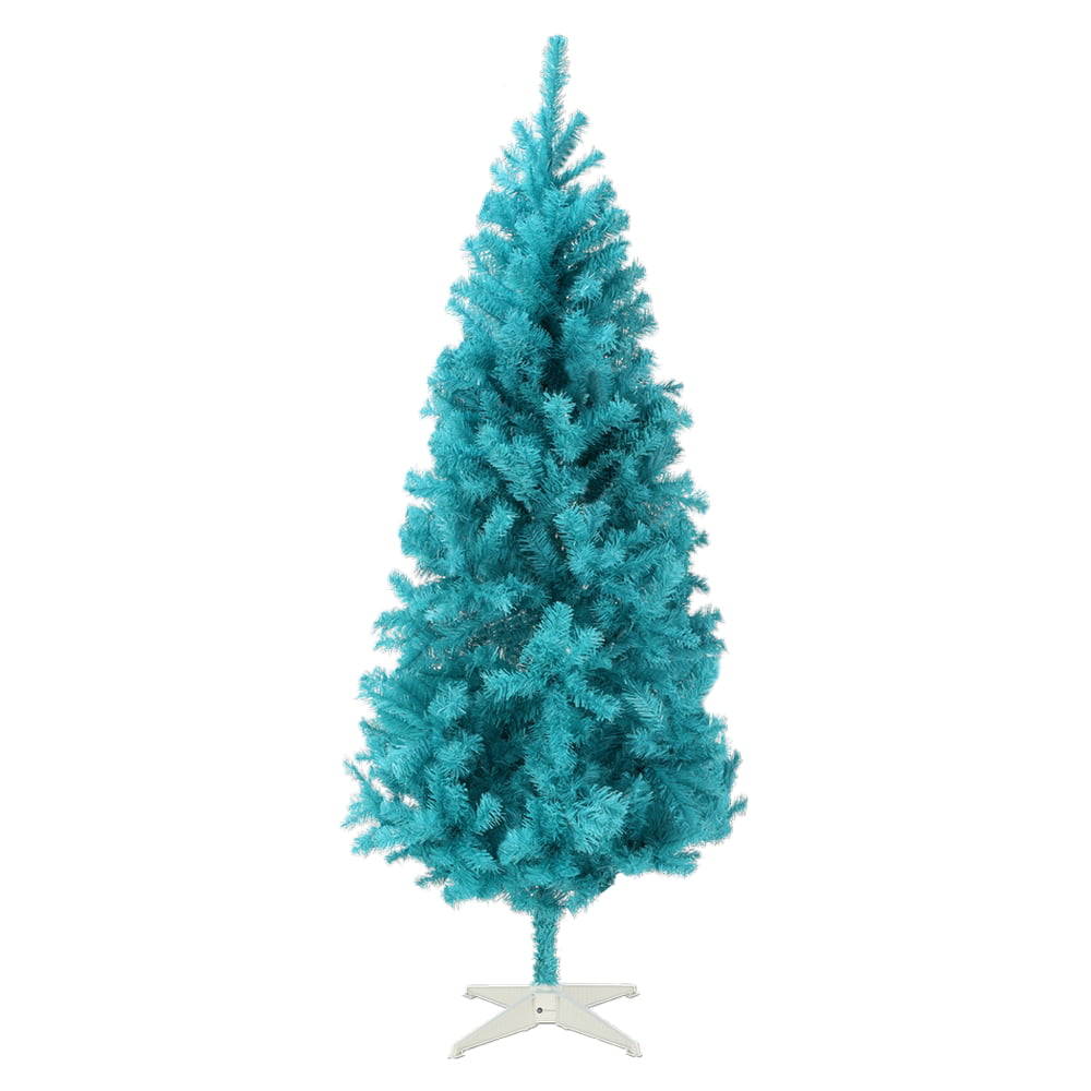 Homegear 6FT Artificial Turquoise Christmas Tree Xmas Decoration