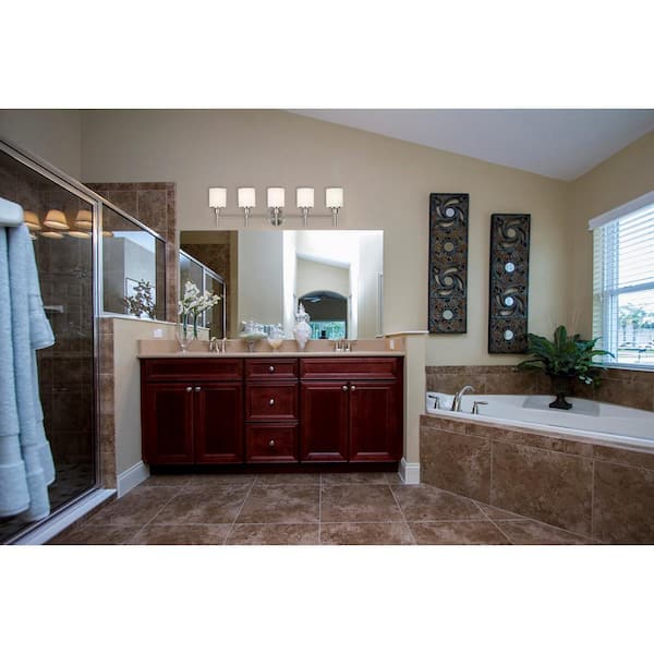 Aubrey 5-Light Satin Nickel Vanity Light