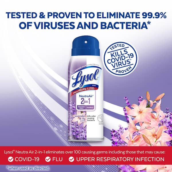 10 oz. NeutraAir Lavender and Lily Disinfectant Air Freshener Spray