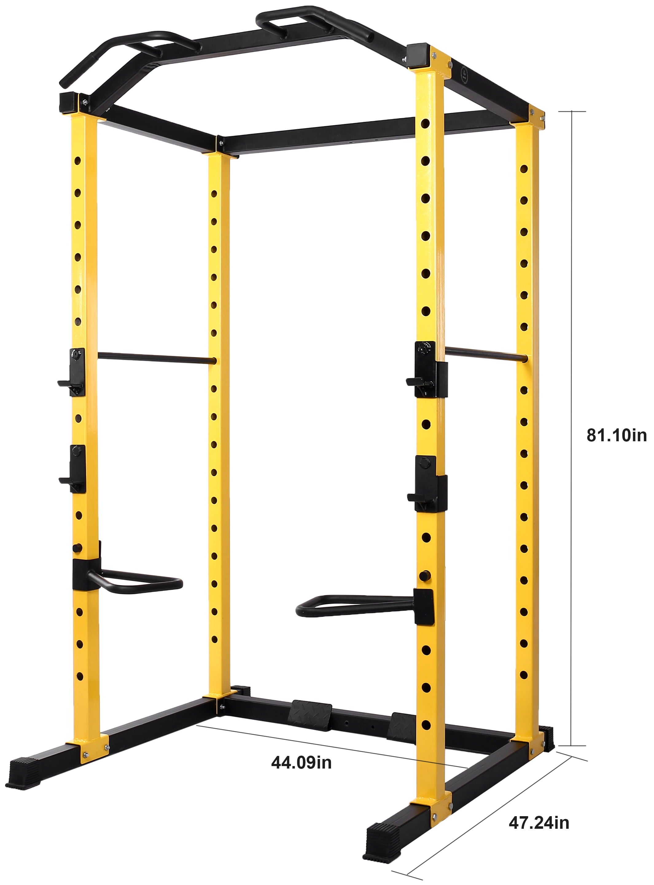 BalanceFrom PC-1 Series 1000lb Capacity Multi-Function Adjustable Power Cage Power Rack with Optional Lat Pull-down and Cable Crossover, Power Cage Only