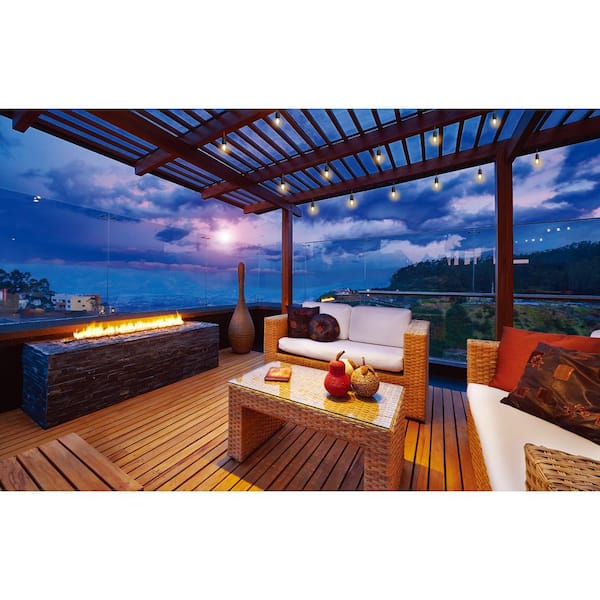 24-Light 48 ft. Indoor/Outdoor String Light with S14 Single Filament LED Bulbs