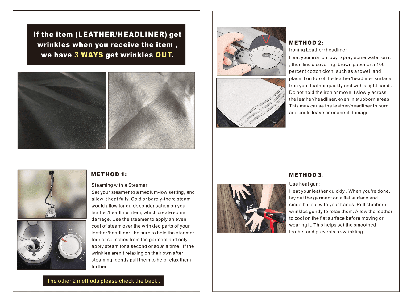 Car &Marine Vinyl Faux Leather Upholstery Black/Gray Repair in/Patch Up Seat Shole Shedding 54