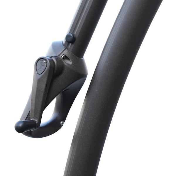 12 ft. Cantilever Umbrella Large Outdoor Heavy-Duty Offset Hanging Patio Umbrella with Base in Beige