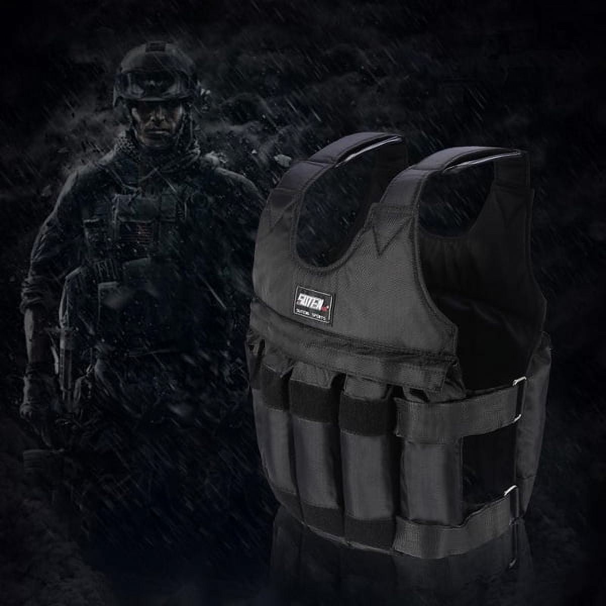 Eastbuy Weighted Vest for Men Workout - Adjustable Weight Vests 20lbs/ 30lbs/ 40lbs/ 50lbs/ 100lbs Max Loading 110lbs Workout Equipment