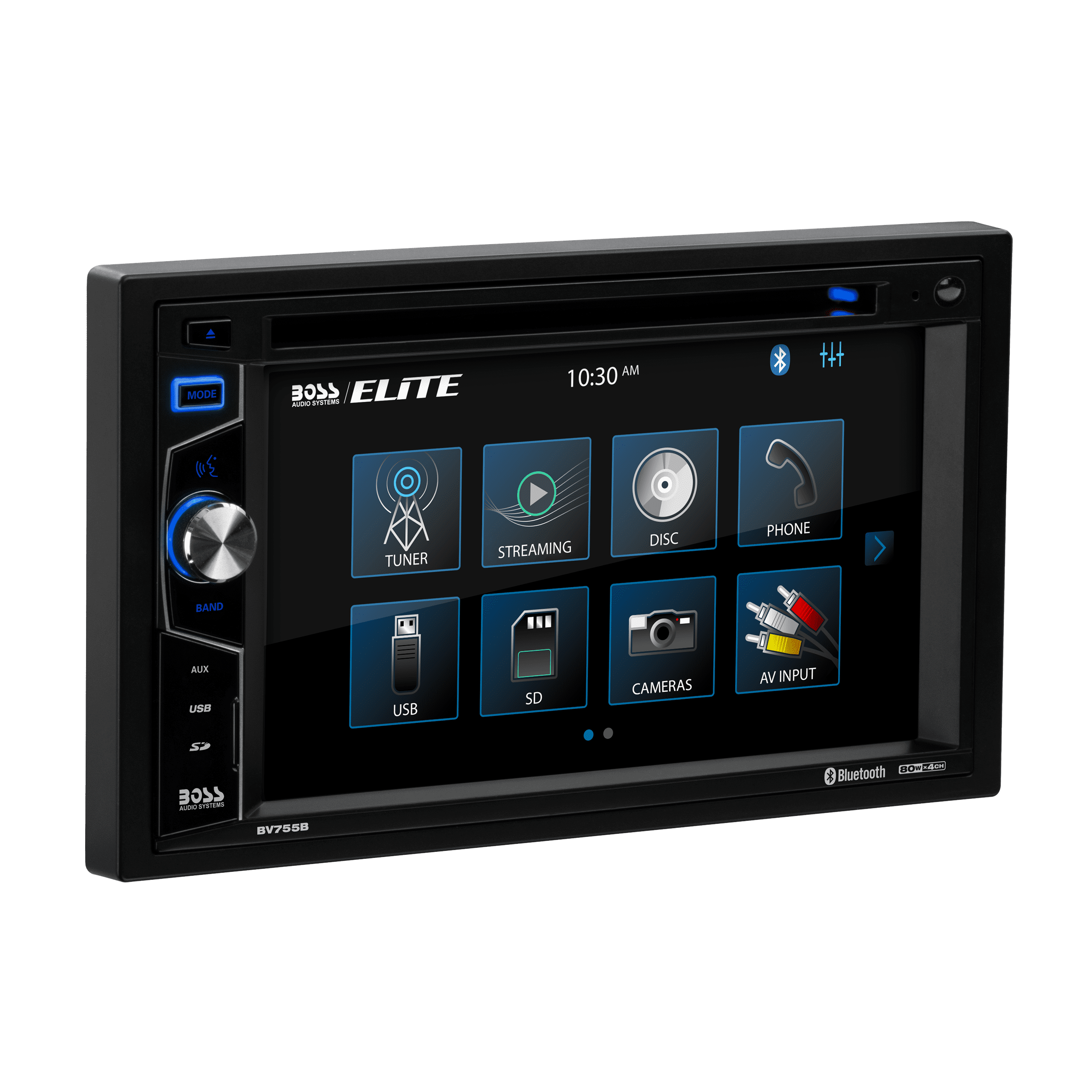 BOSS Audio Systems Elite BV755B Car DVD Player, Bluetooth, 6.2 Inch Touchscreen