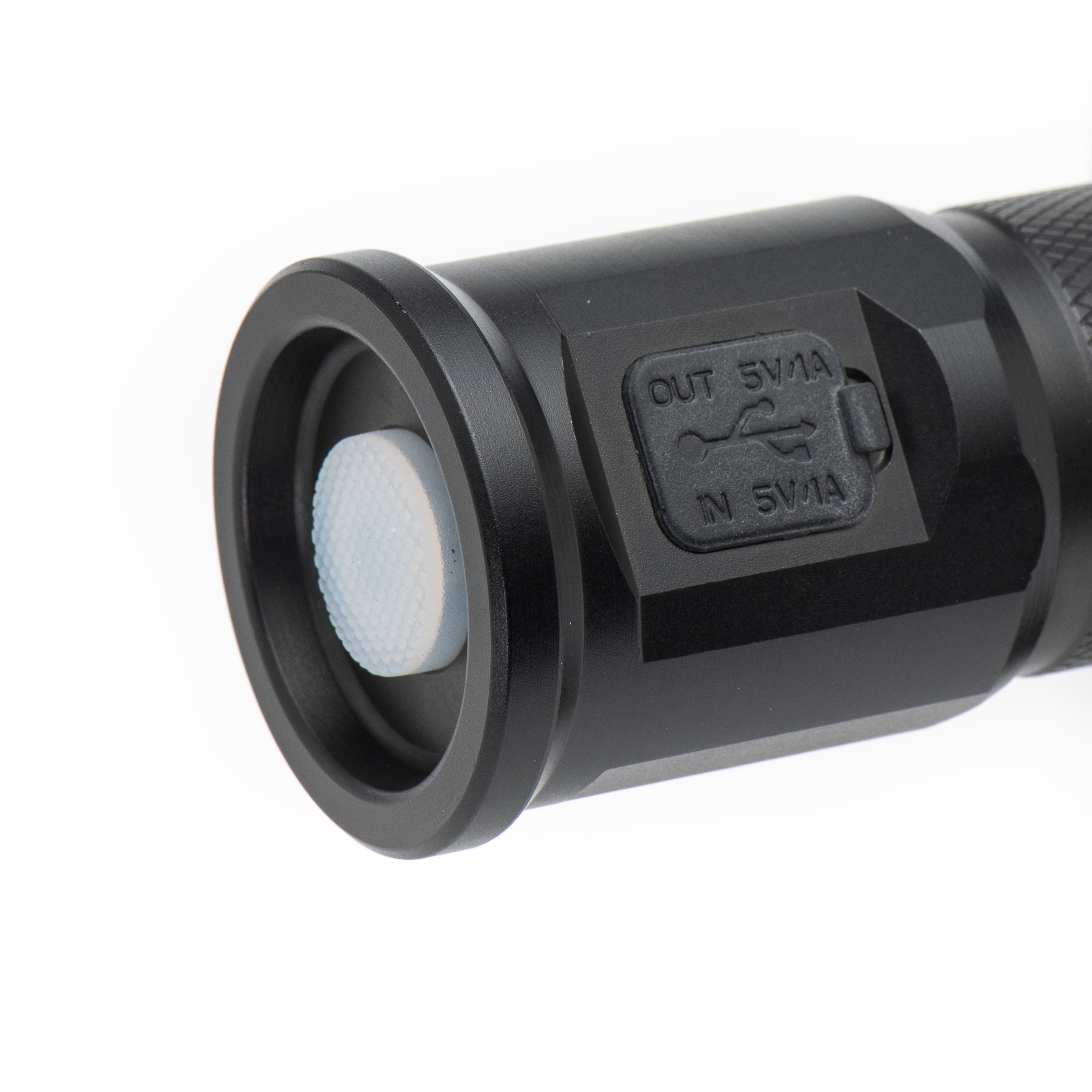 Ozark Trail 1600 Lumens LED Hybrid Power Flashlight (Alkaline and Rechargeable Battery Included)