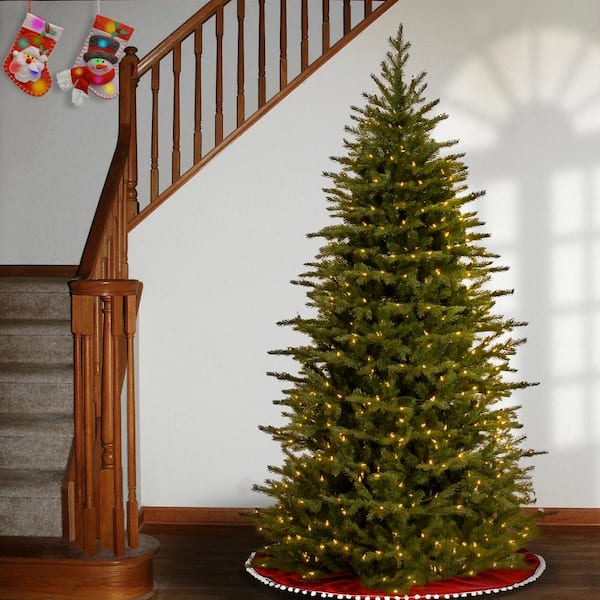 7.5 ft. Nordic Spruce Slim Artificial Christmas Tree with Dual Color LED Lights