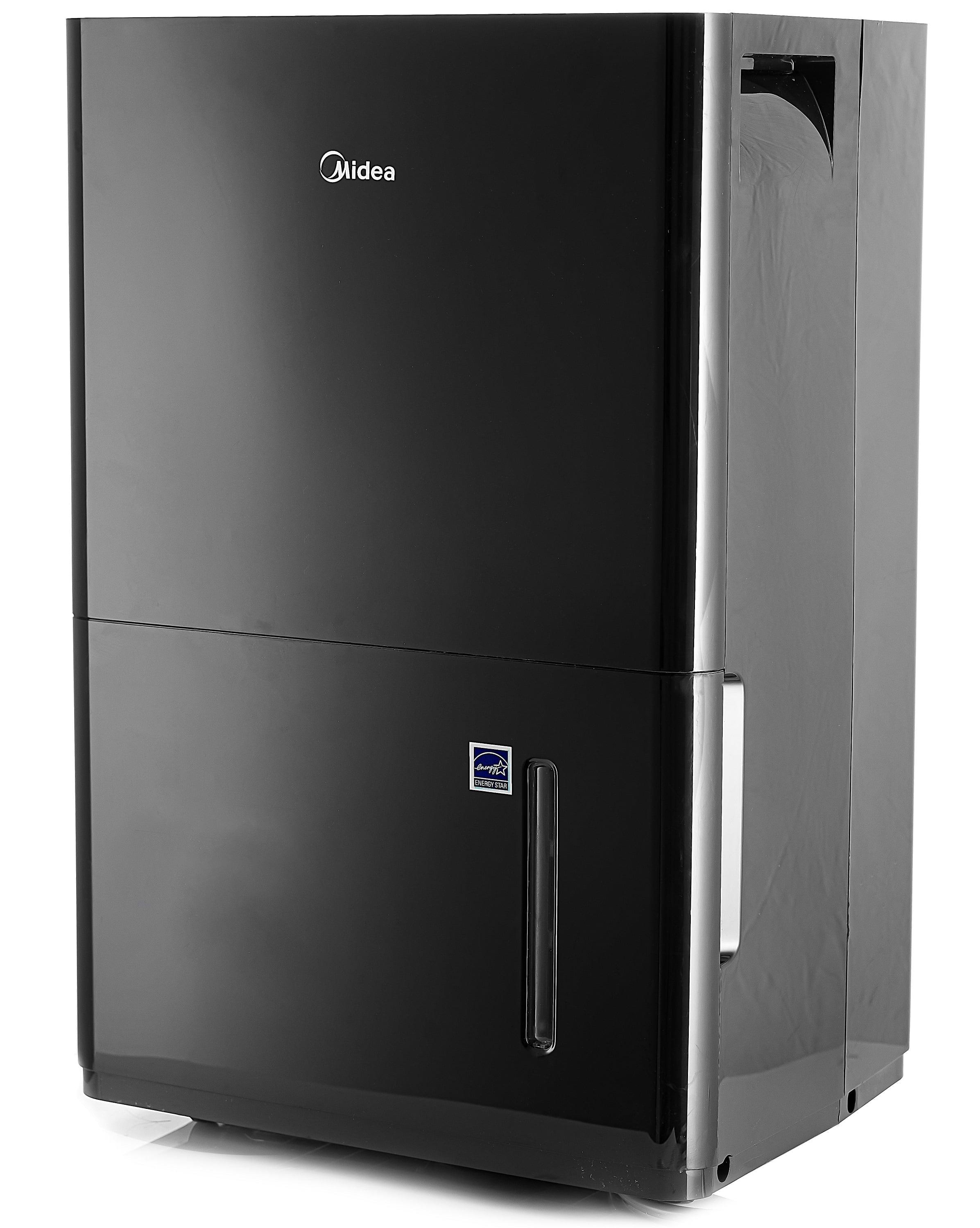 Midea 50-Pint Smart Dehumidifier with Pump - Wet Rooms, Energy Star, Black, MAD50PS1WBL