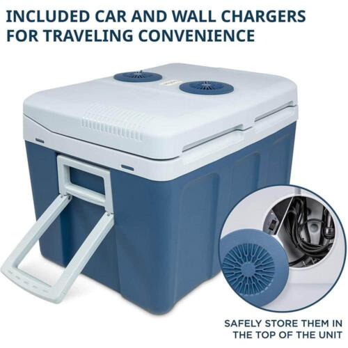 Ivation Chest Cooler 16.4"X22.1"X15<wbr/>.4" 47.6Qt+Thermoe<wbr/>lectric+Wheels<wbr/>+Handles Blue