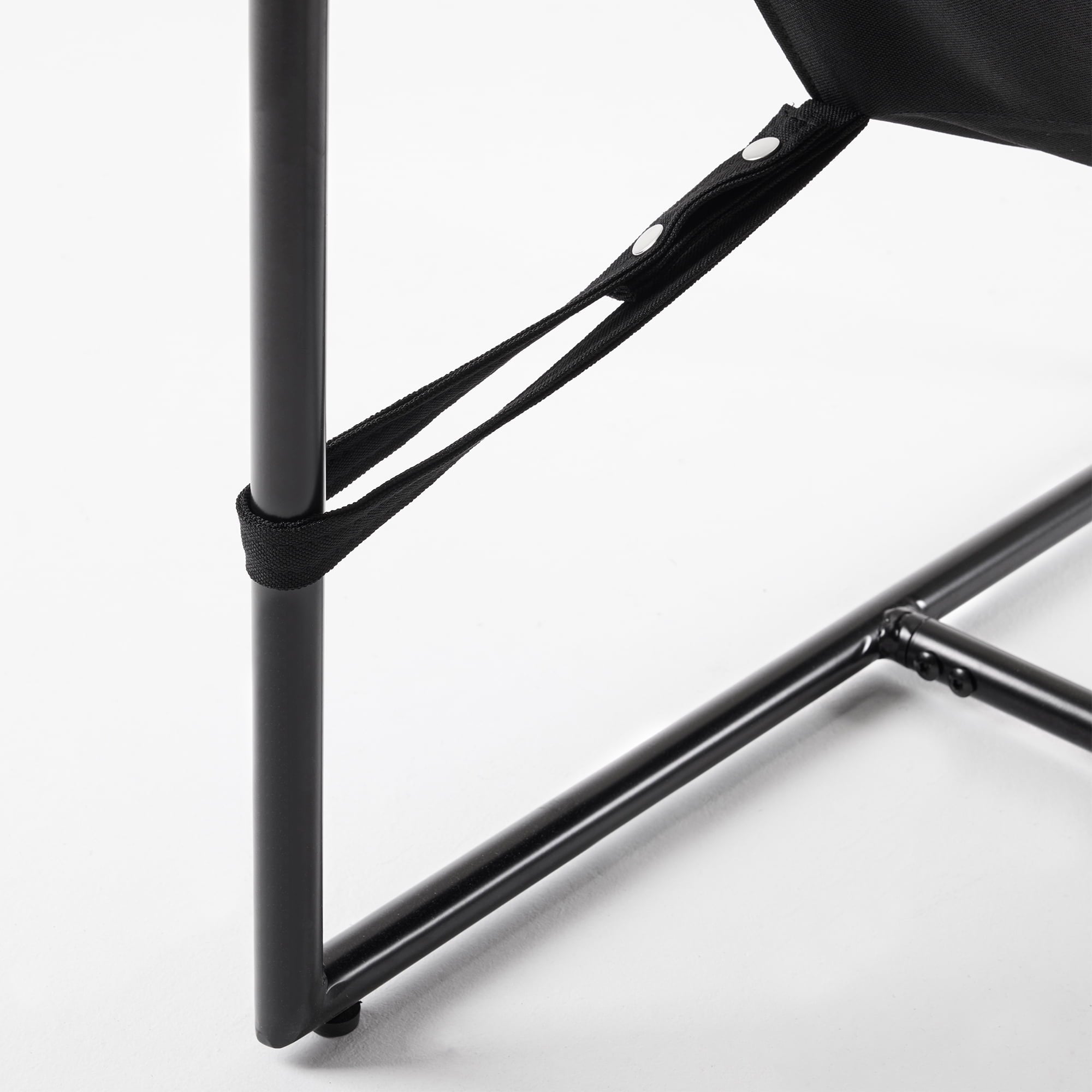 Unikome Basic Livingroom Sling Accent Arm Chair Metal Lounge Chair, Metal Framed Arm-chair with Shredded Foam Cushioning for Livingroom, Black