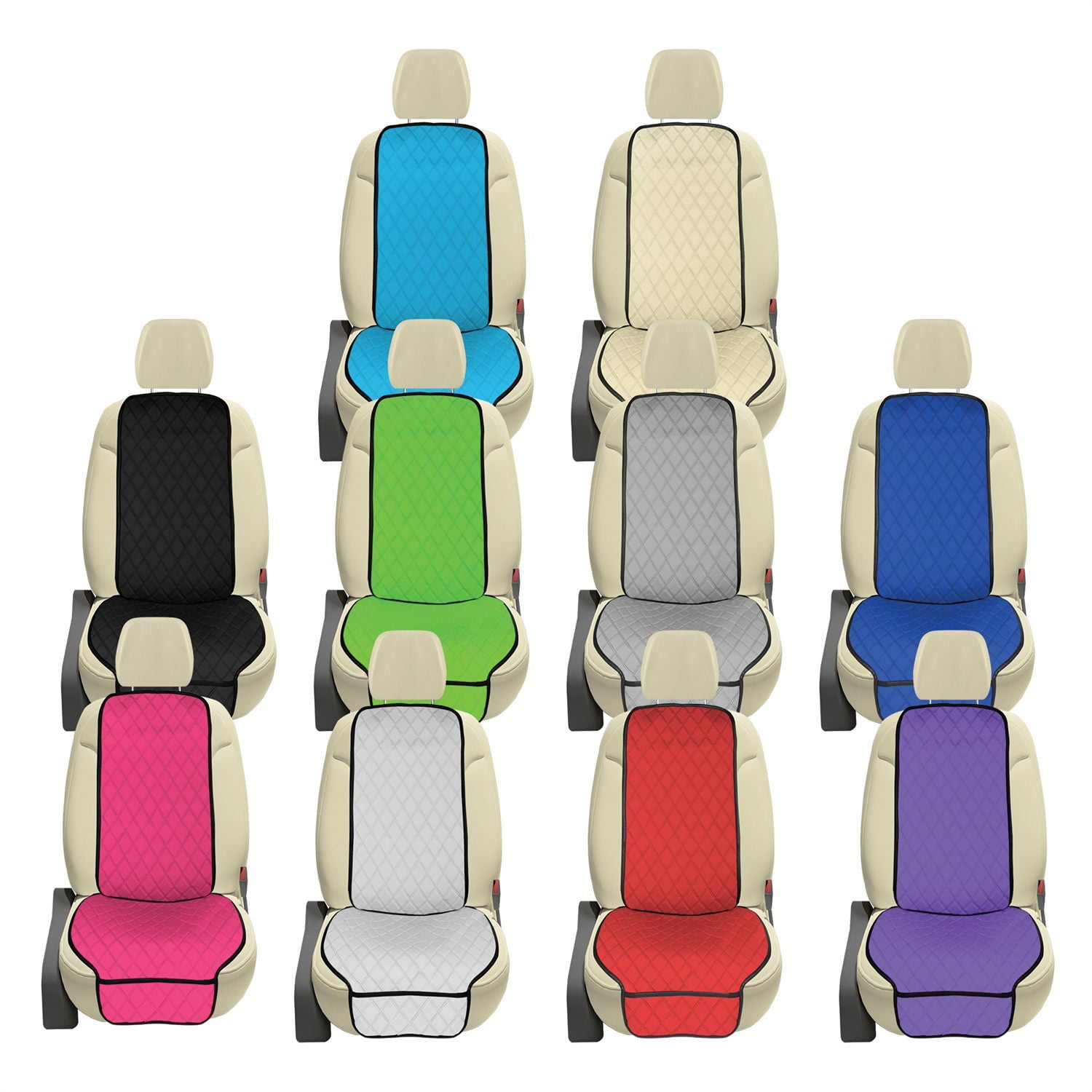 FH Group AFFH1016PURPLE  Universal Purple Neosupreme Car Cushion Seat Covers with Air Freshener