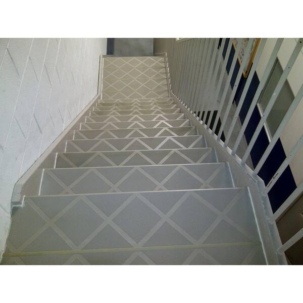 Composite Anti-Slip Stair Tread 48 in. Grey Step Cover