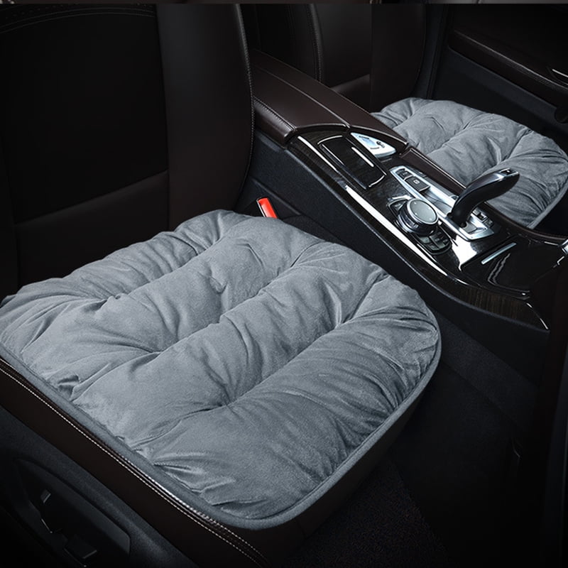 New Warm Cotton Flocking Car Seat Cushion Thickened Plush Free Bundle Single Piece Car Cushion Rear Row Seat Cushion