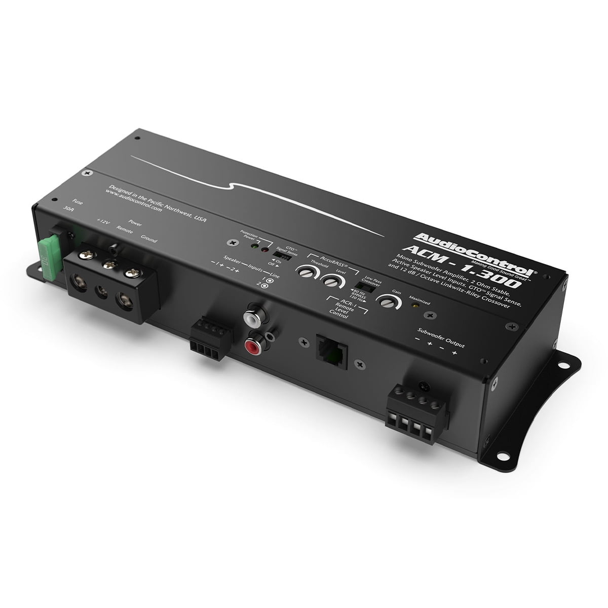 AudioControl ACM-1.300 Monoblock Micro Amplifier with Accubass