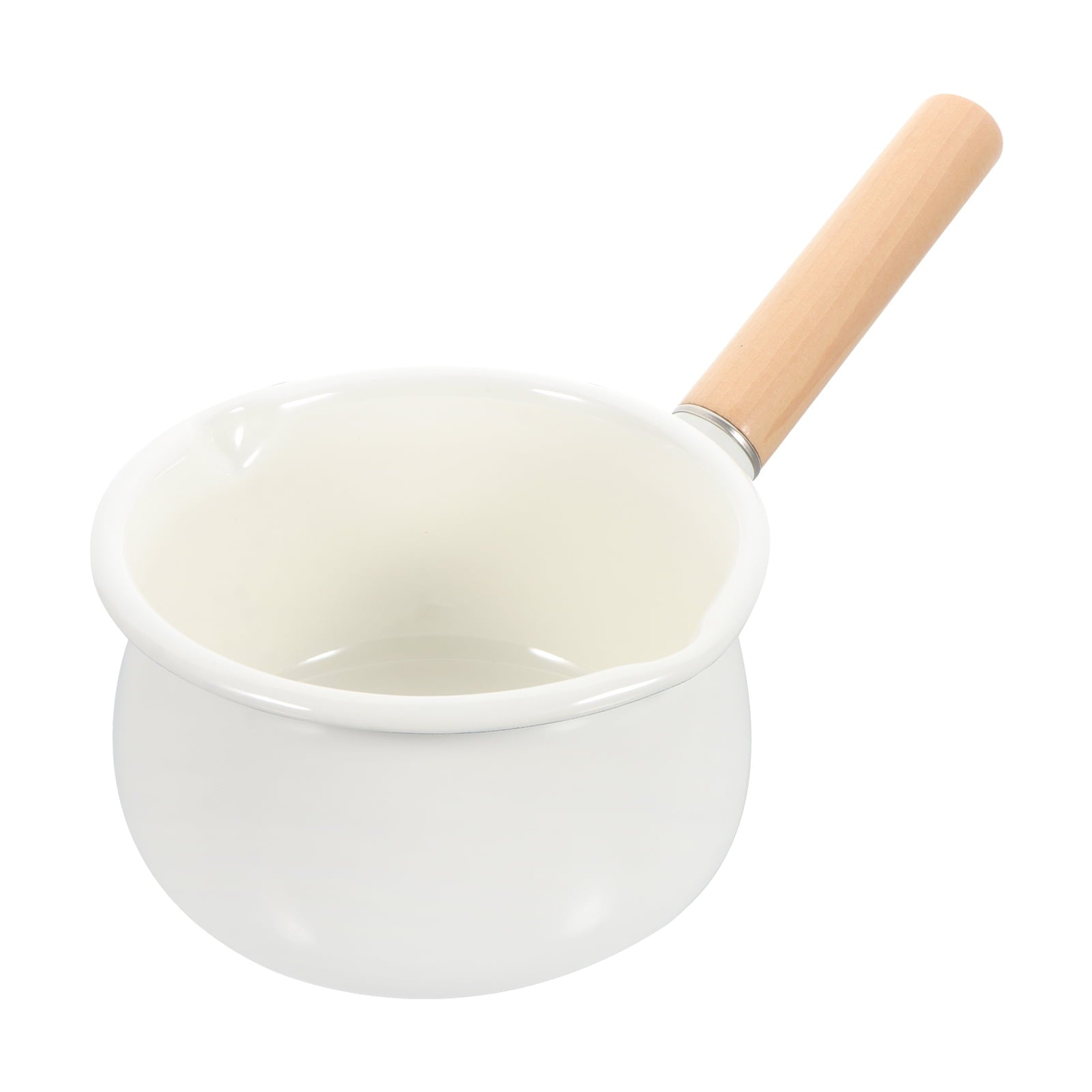 PotSmall Enamel Melting Chocolate Stovetop Cooking Noodlebaby Soup Spouts Pour Emaille Boiling Saucepan Geschirr Stove