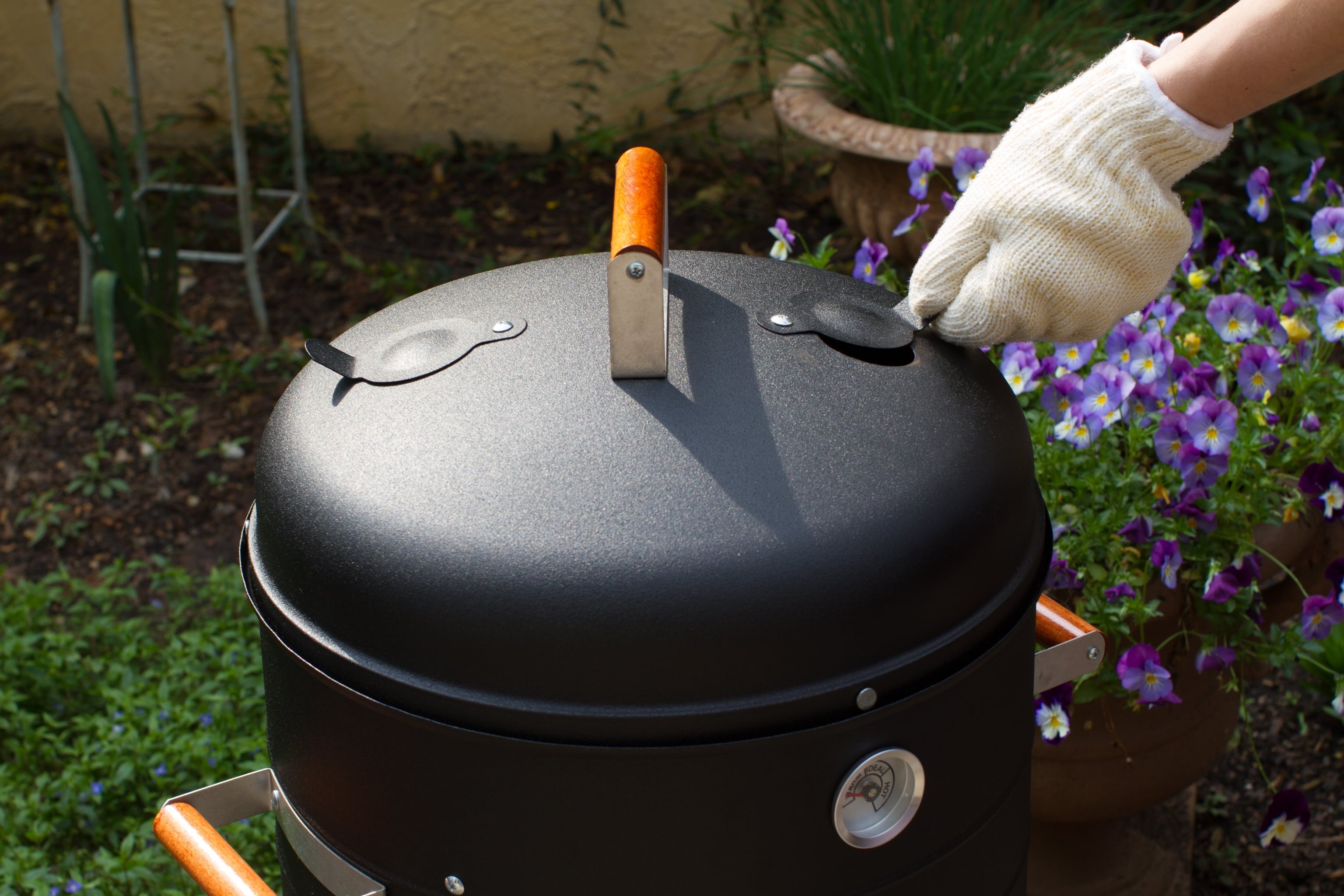 Americana Charcoal 2-In-1 Combination Water Smoker