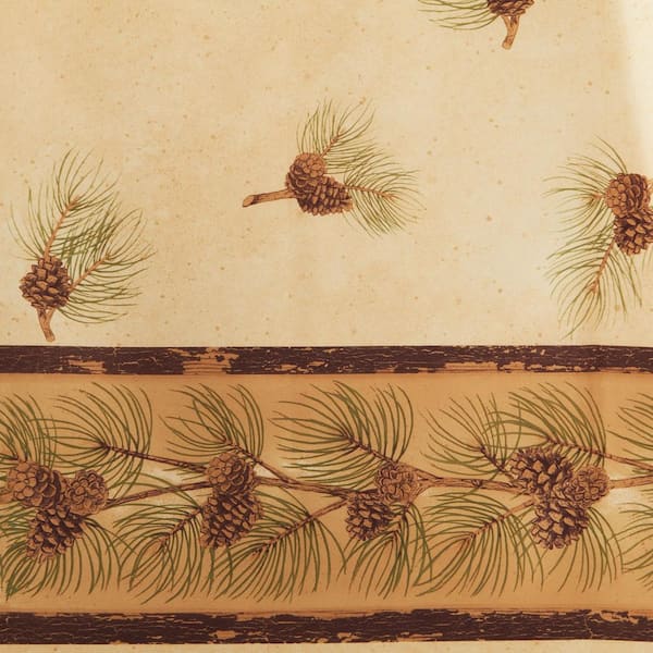 70 in. Pinehaven Fabric Shower Curtain