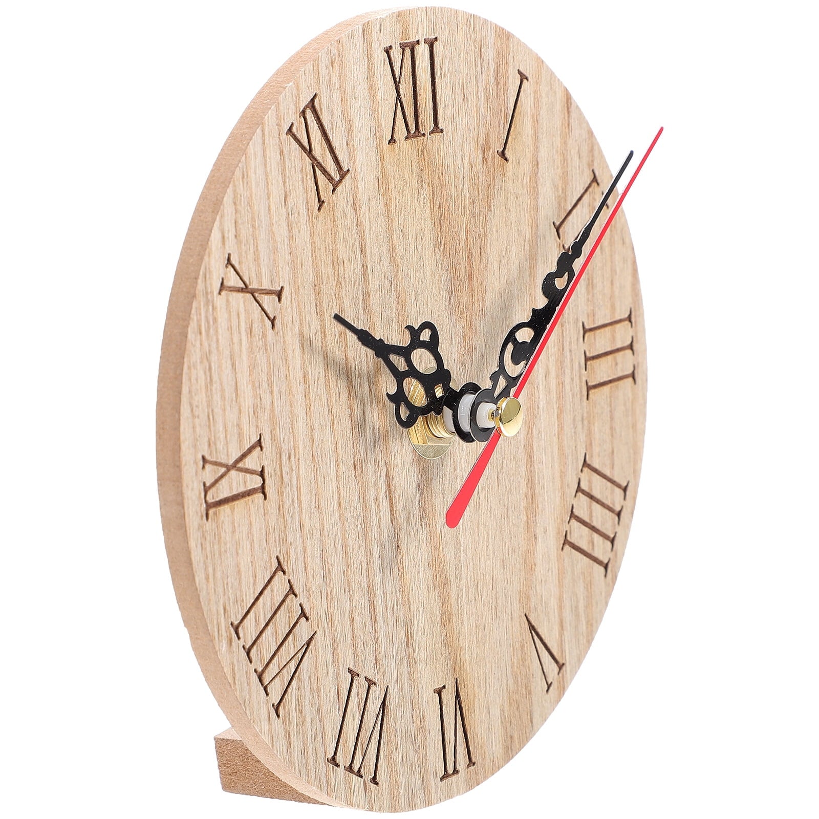 Farmhouse Wall Clock  Battery Operated Silent Non Ticking Wooden Wall Clock No Battery