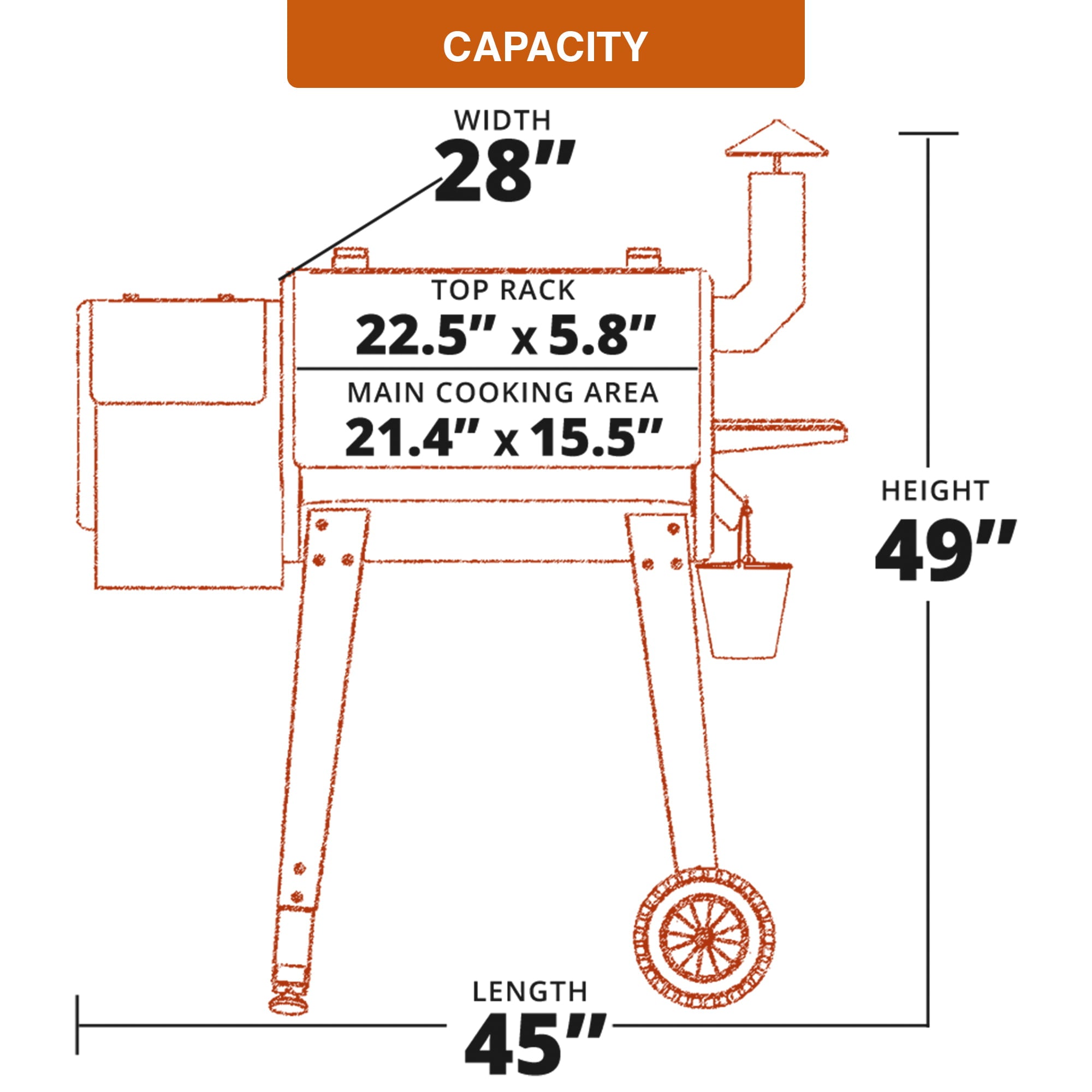 ZPG-450A3 Wood Pellet Grill & Smoker 8-in-1 BBQ 2022 model, Black