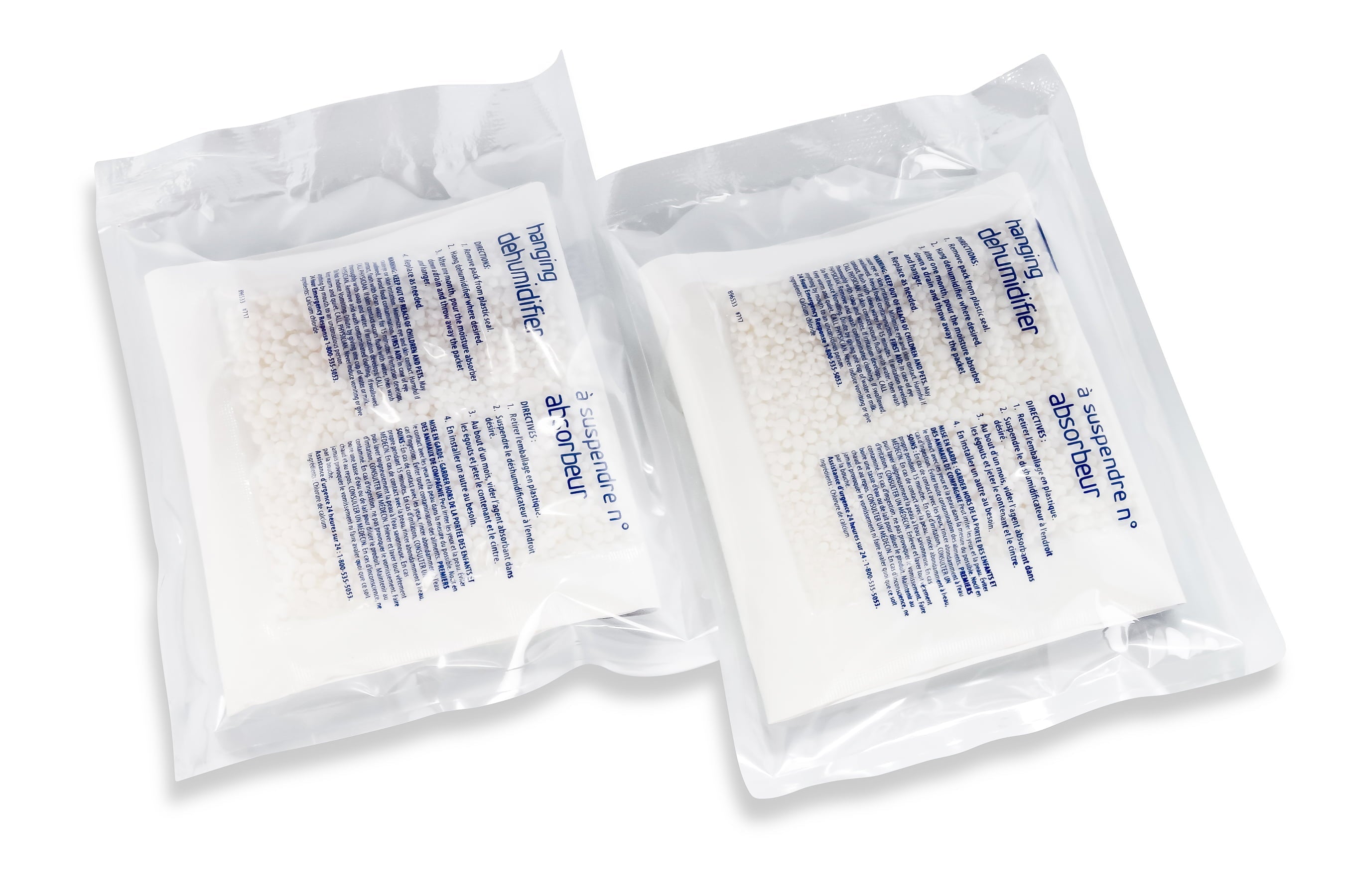 Camco Fragrance Free RV Hanging Dehumidifier - Reduces Moisture in Closets - 2 Pack, White (44286)