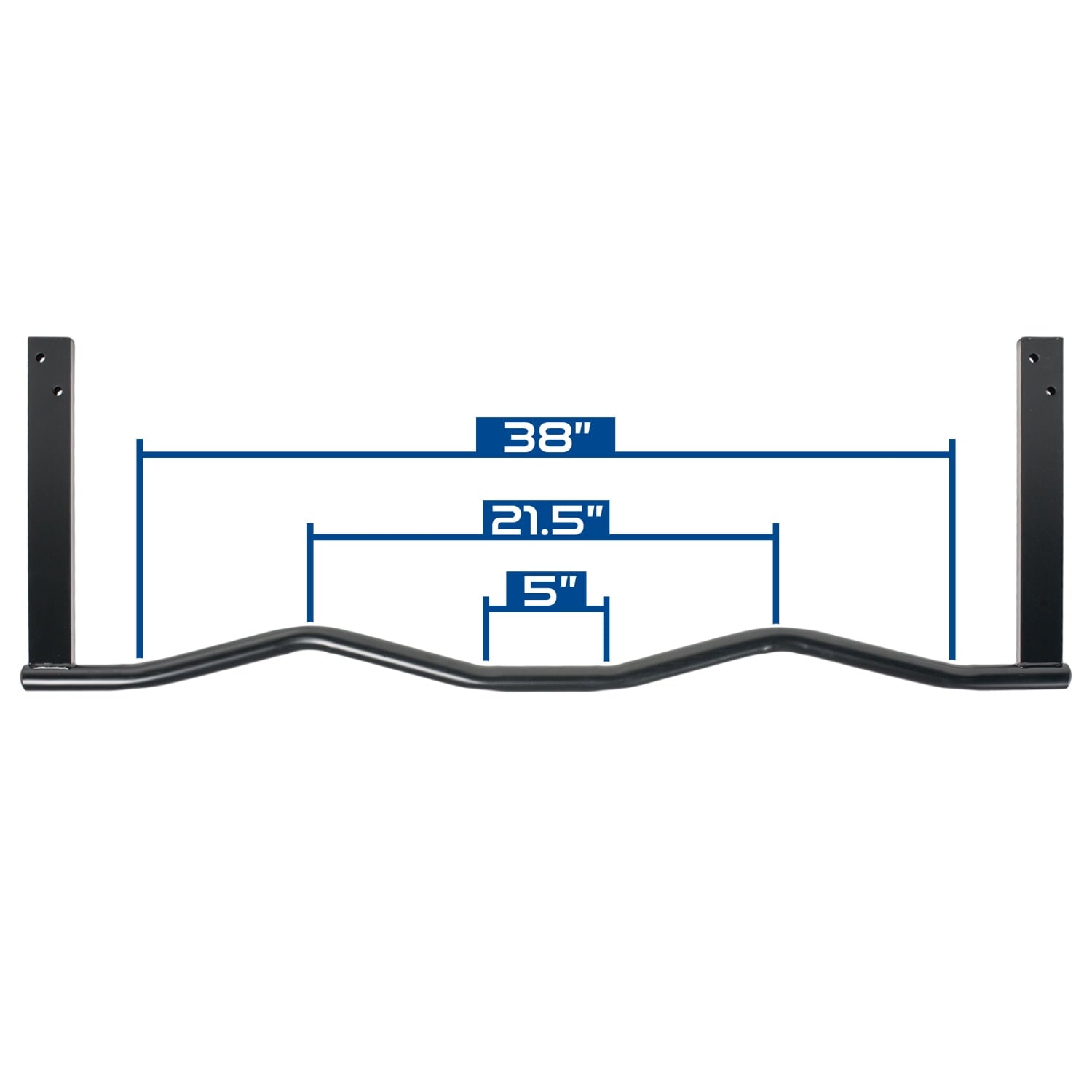 Ultimate Body Press JMP-S Home Gym Ergonomic Joist Mount Pull Up Bar, Black