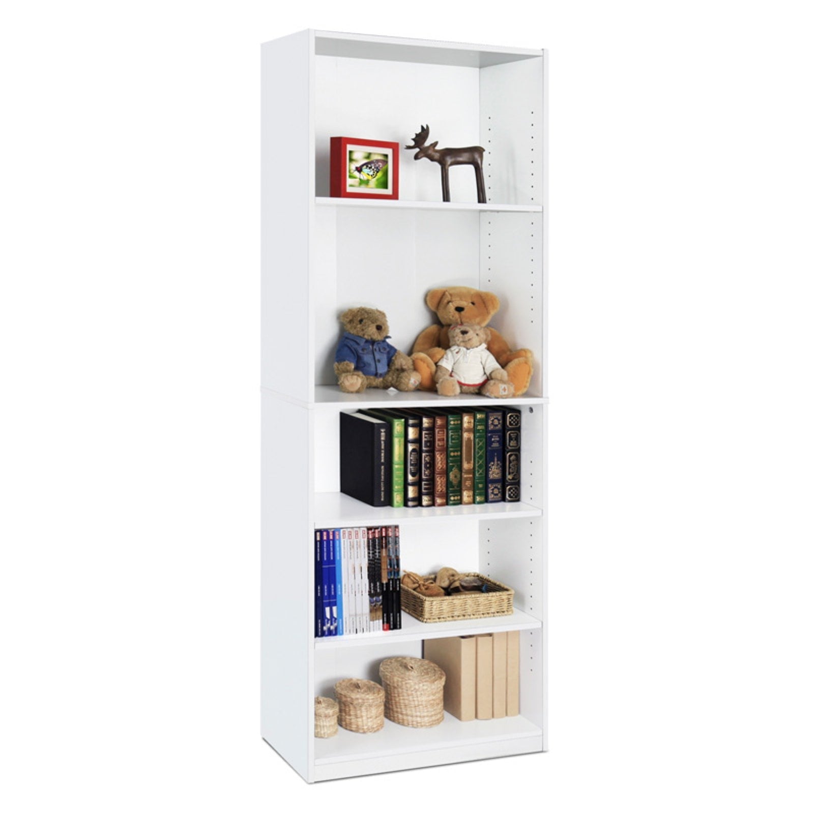 Furinno Jaya Simply Home 5-Shelf Bookcase