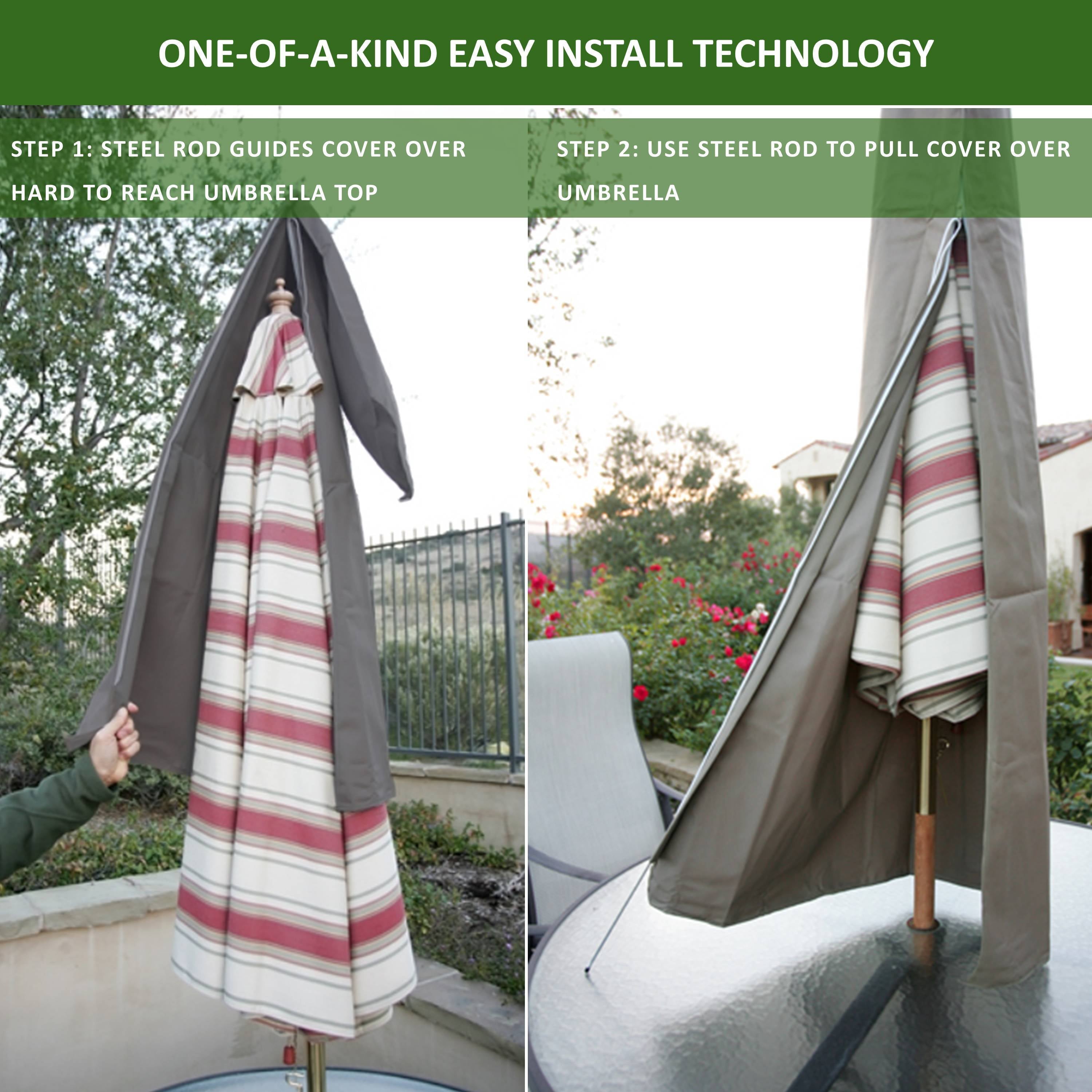 Covered Living - Patio Umbrella Cover fits 7ft to 11ft umbrellas