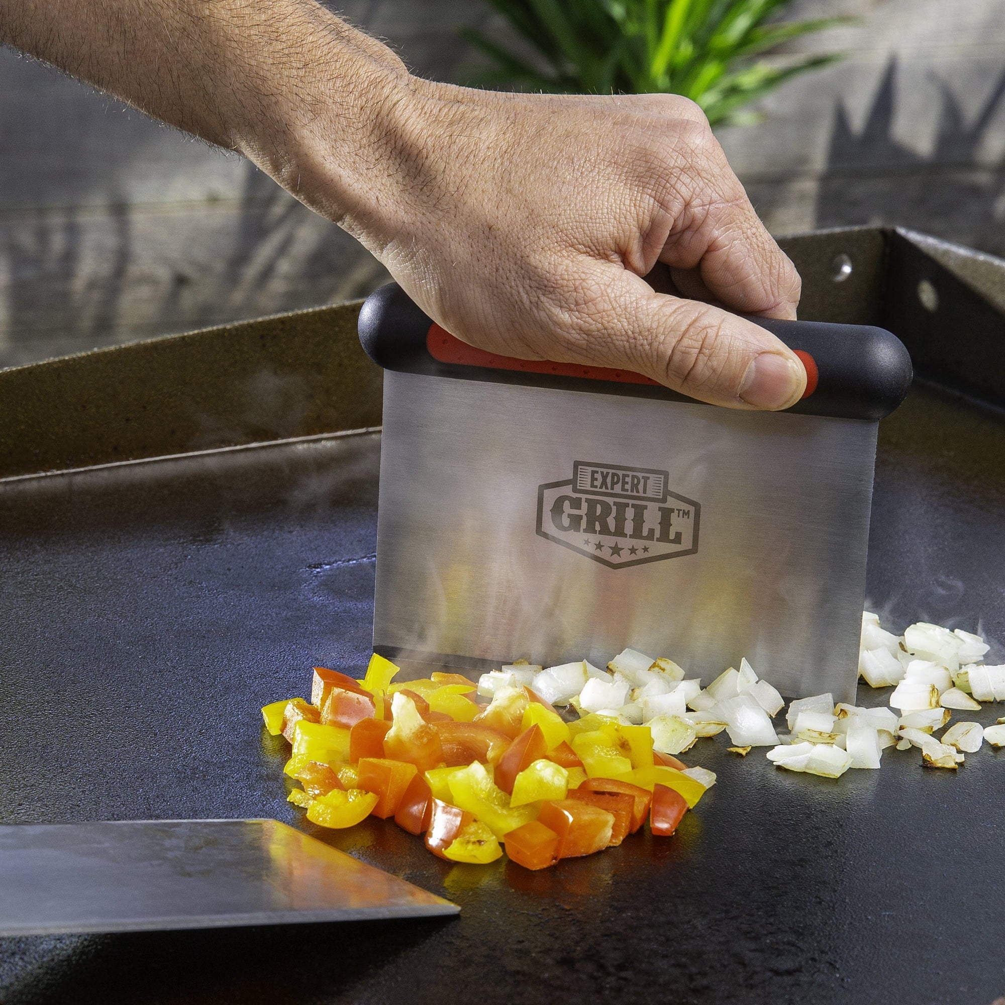 Expert Grill Stainless Steel Barbecue Griddle Tool Set, 4 Pieces