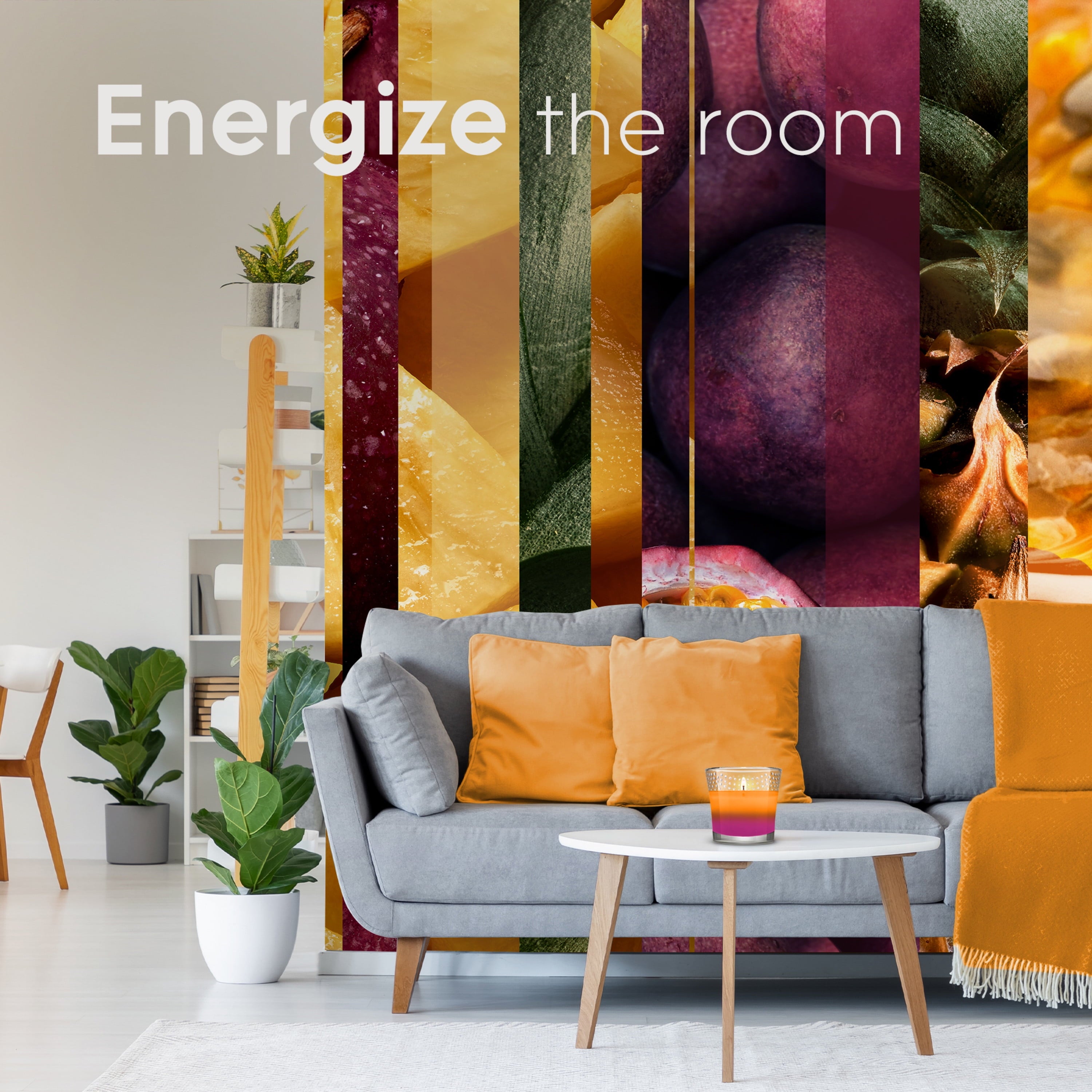 Glade 2in1 Jar Candle 2 ct, Hawaiian Breeze & Vanilla Passion Fruit, 6.8 oz. Total, Air Freshener, Wax Infused with Essential Oils