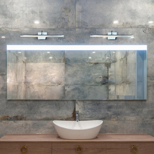 Procyon 24 in. ETL Certified Integrated LED Bathroom Lighting Fixture in Polished Chrome