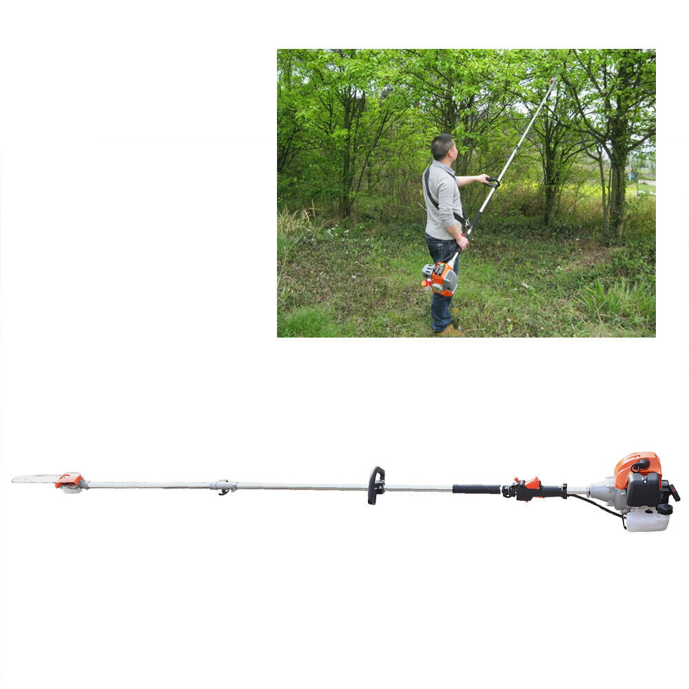 TFCFL 2-stroke 52cc Gasoline Pole Saw Long Reach Tree Pruner Trimmer 2.3M for Landscaping, Air-cooled sys