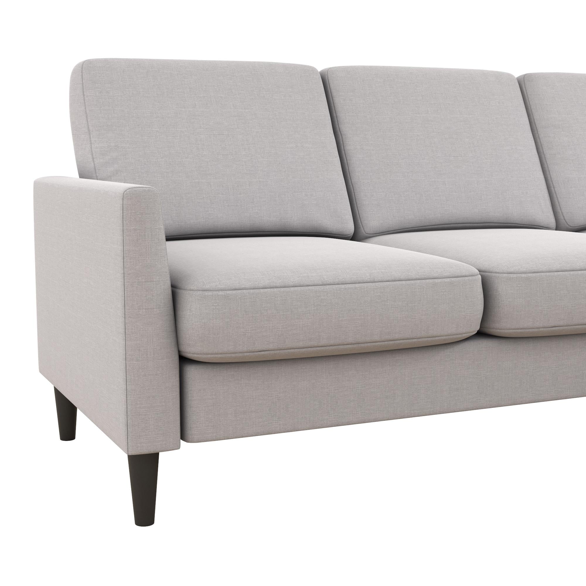 Mr. Kate Winston Reversible Sofa Sectional, Light Gray Linen