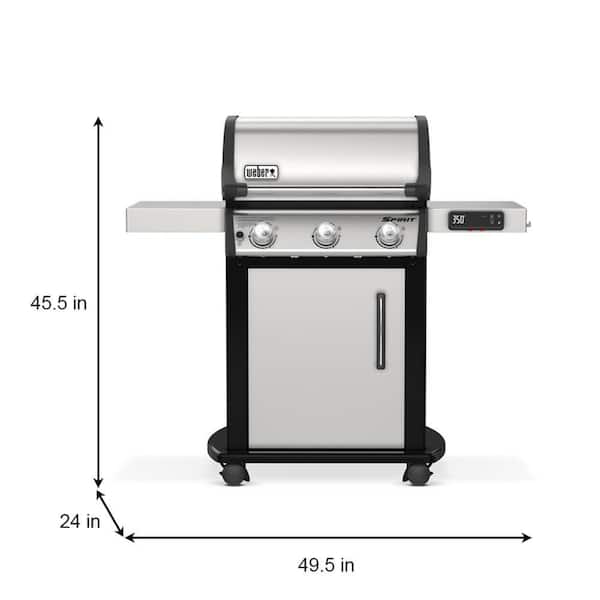 Spirit SX-315 3-Burner Propane Gas Smart Grill in Stainless Steel