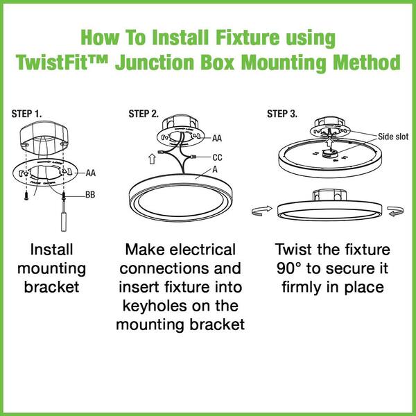 Low Profile 15 in. Round Crackle Lens Oil Rubbed Bronze LED Flush Mount with Night Light Feature