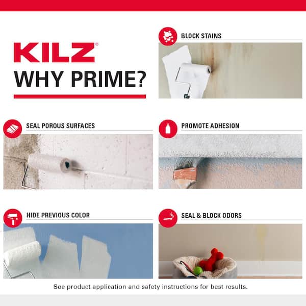 PREMIUM 5 Gal. White Interior/Exterior Primer, Heavy-Duty High Hide Sealer, and Stain Blocker