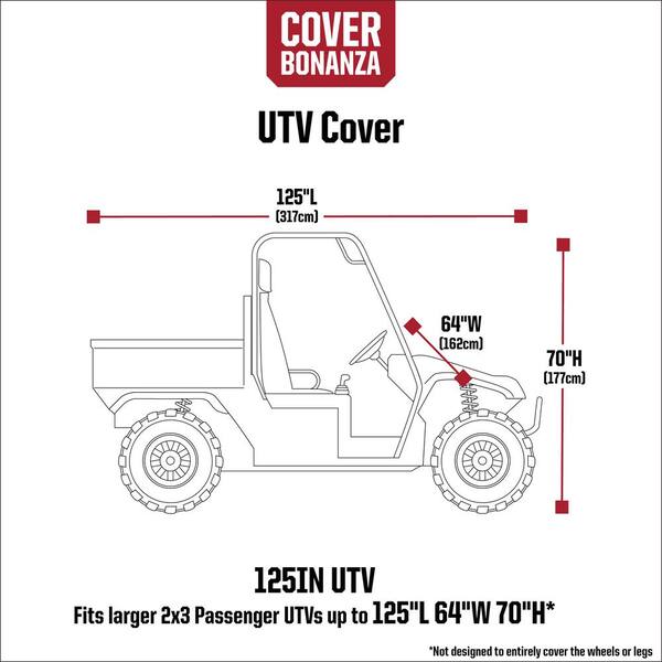 125 in. x 64 in. x 70 in. UTV Cover