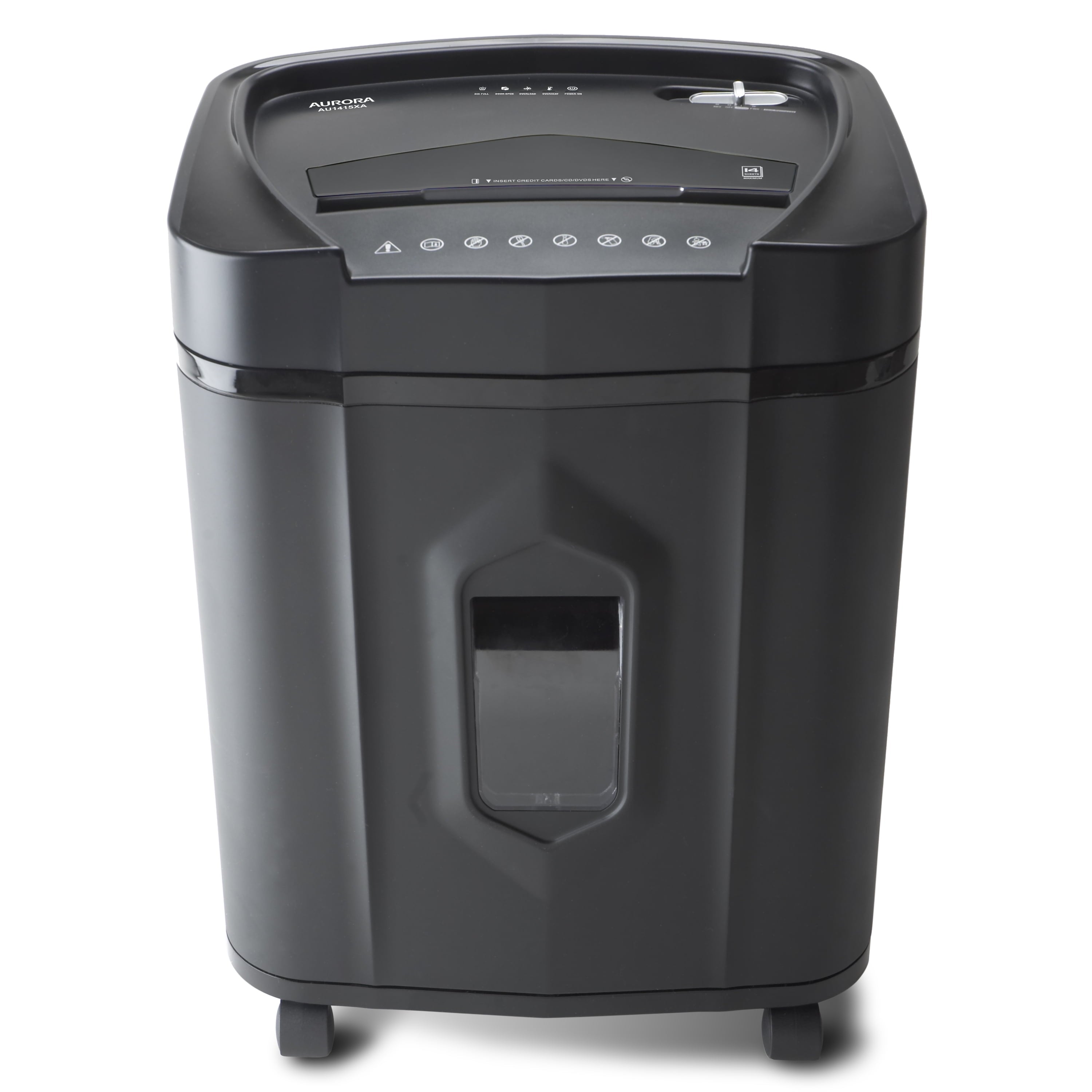 Aurora GB AU1415XA 14-Sheet Crosscut Paper/CD and Credit Card Shredder with 5-Gallon Pullout Basket and 10 Minutes Continuous Run Time